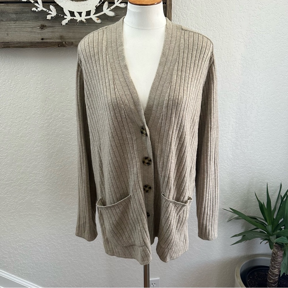 Gap Women's‎ Beige Cardigan Sweater Ladies Large